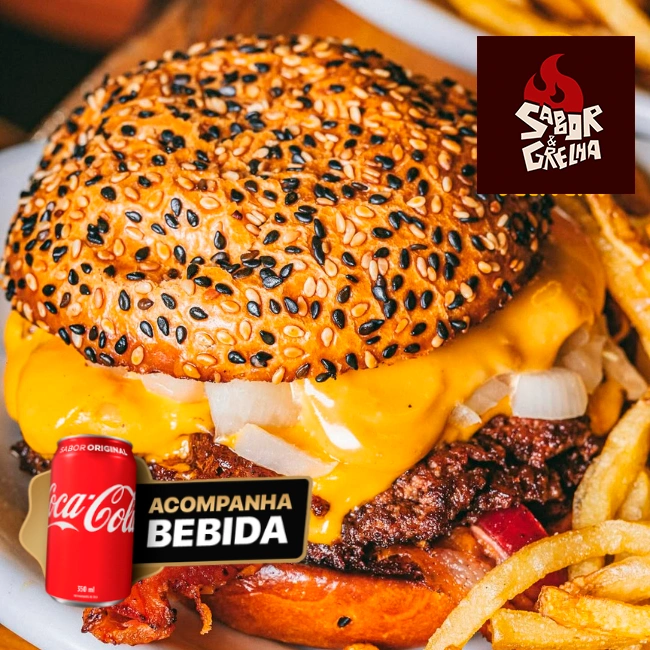 Classic Smash Burguer + Coca Cola + Fritas